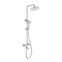 Душевая система с термостатом WONZON & WOGHAND-коллекция INN 4, Хром (WW-B3047-A1-CR)