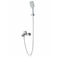 Смеситель для ванны с душем WONZON & WOGHAND-коллекция FLEX, Хром (WW-88037072-CR)