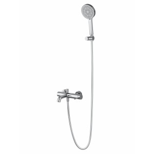 Смеситель для ванны с душем WONZON & WOGHAND-коллекция STICK, Хром (WW-88639017-CR)