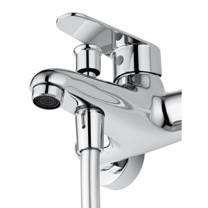 Смеситель для ванны с душем WONZON & WOGHAND-коллекция ALFA, Хром (WW-AE3204-CR)