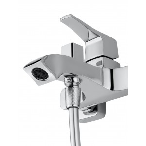 Смеситель для ванны с душем WONZON & WOGHAND-коллекция FLEX, Хром (WW-88037072-CR)