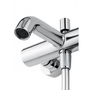 Смеситель для ванны с душем WONZON & WOGHAND-коллекция STICK, Хром (WW-88639017-CR)