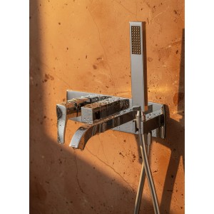 Смеситель для ванны встраиваемый WONZON & WOGHAND-коллекция FLEX, Хром (WW-88889072-CR)