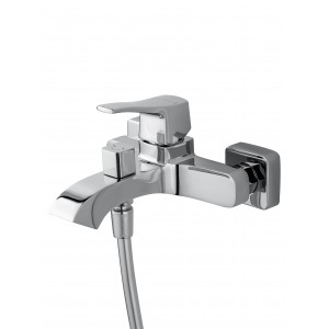 Смеситель для ванны с душем WONZON & WOGHAND-коллекция FLEX, Хром (WW-88037072-CR)