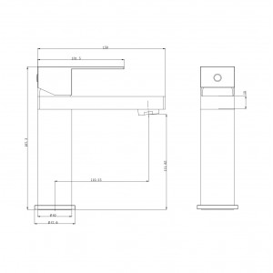Смеситель для раковины WONZON & WOGHAND, Белый матовый (WW-A40982-MW)