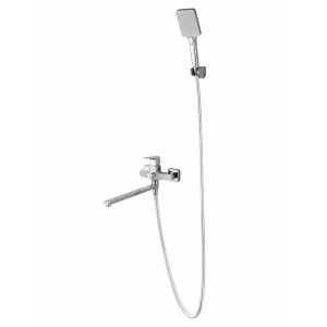 Смеситель для ванны WONZON & WOGHAND-коллекция FLEX, Хром (WW-639906-CR)
