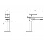Смеситель для раковины WONZON & WOGHAND, Хром (WW-H1032-CR)