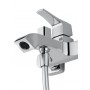 Смеситель для ванны с душем WONZON & WOGHAND-коллекция FLEX, Хром (WW-88037072-CR)