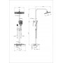Душевая система с термостатом WONZON & WOGHAND MUSE Lumia, Хром (WW-B4174-CR)