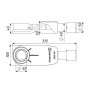Душевой трап 90 см WONZON & WOGHAND,цвет-Брашированное золото (WW-65409M-BG)