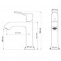 Смеситель для раковины WONZON & WOGHAND-коллекция FLEX, Брашированное золото (WW-88018072-BG)