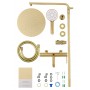 Душевая система WONZON & WOGHAND-коллекция STICK, Брашированное золото (WW-88739017-BG)