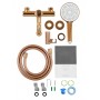 Смеситель для ванны с душем WONZON & WOGHAND-коллекция TOR, Розовое золото (WW-88037073-RG)