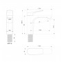 Смеситель для раковины WONZON & WOGHAND, Белый матовый (WW-A40492-MW)