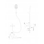 Смеситель для ванны с душем WONZON & WOGHAND,цвет-Хром (WW-A30891-CR)