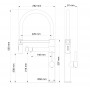 Смеситель для кухни с гибким изливом и подключением фильтра WONZON & WOGHAND,цвет-Брашированный никель (WW-88458007-BN)