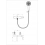 Смеситель для ванны с душем WONZON & WOGHAND-коллекция STICK, Хром (WW-88639017-CR)